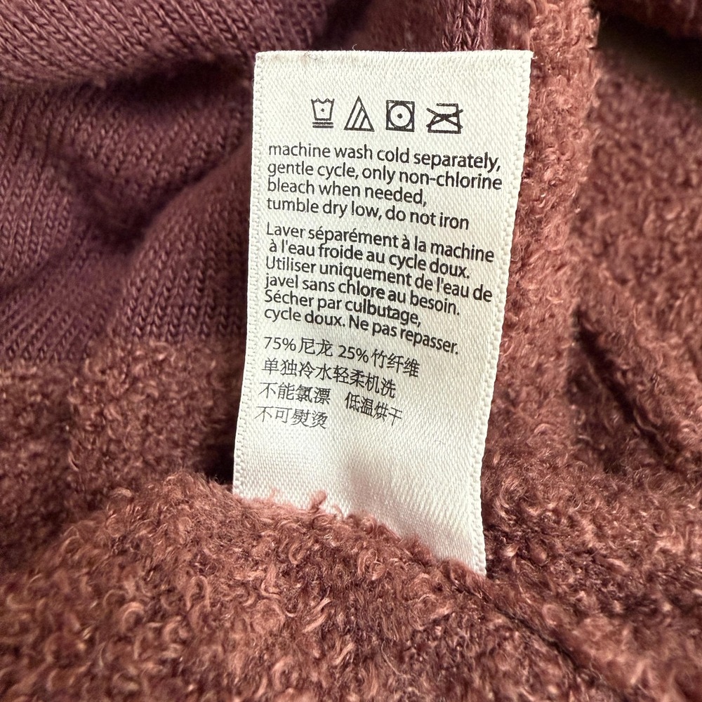 Barefoot Dreams Cardigan Sweater Womens XS/S Berry CozyChic Lite Knit Open - Picture 8 of 12
